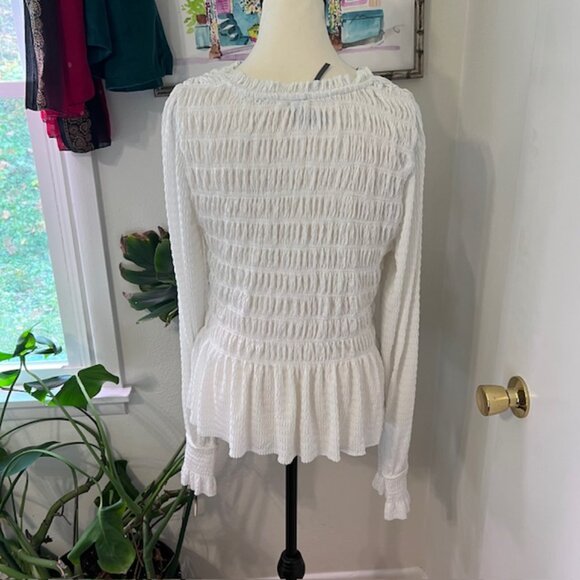 Anthropologie Smocked Top - Picture 2 of 2